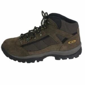 Hi-Tec Mens 7 Brown Hiking Boots Trail Outdoor Suede Mid Ankle
